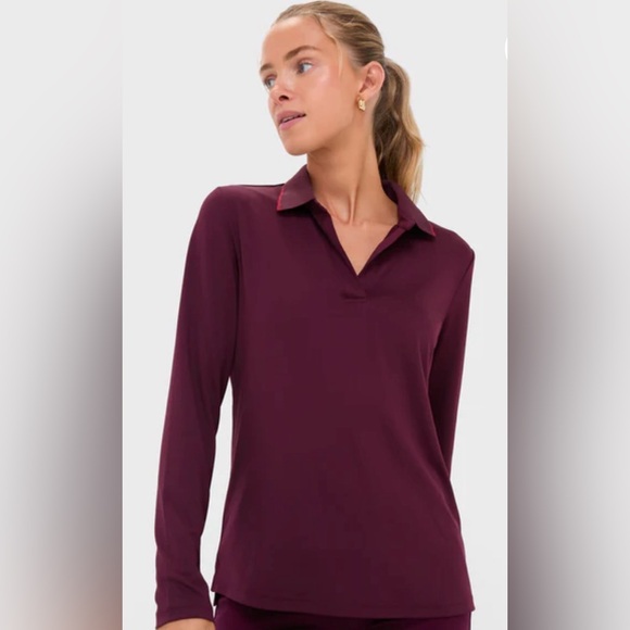 Tuckernuck Tops - Tuckernuck Winetasting Performance Jersey Caroline Polo | L | Long Sleeves | NWT